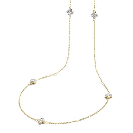 Clover Fine Line Necklace