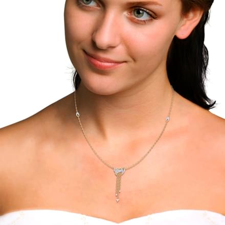 Curved Lariat Necklace