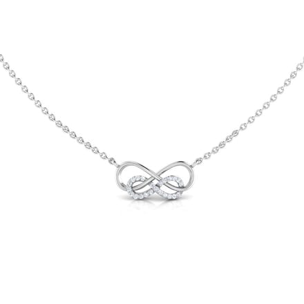 Intertwined Infinity Diamond Necklace
