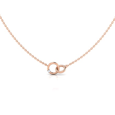 Interlinked Loops Diamond Necklace