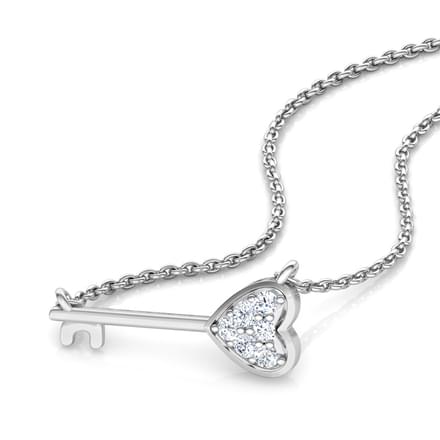 Key to My Heart Bar Necklace