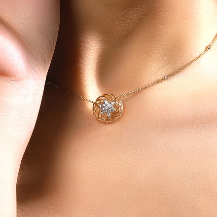Floret Mesh Necklace