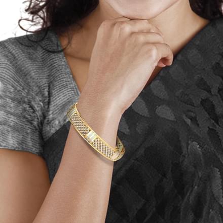 Sequence Gold Bangle