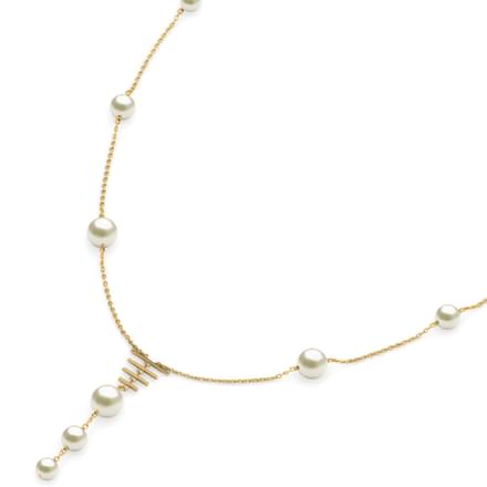 Station Pearl Y Necklace