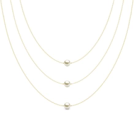 Trio Pearl Layered Necklace