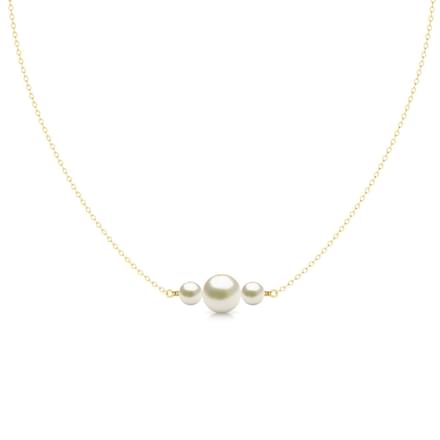 Tri Pearl Necklace