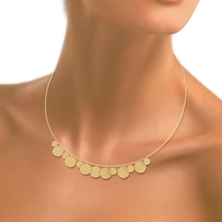 Chas Hammered Necklace
