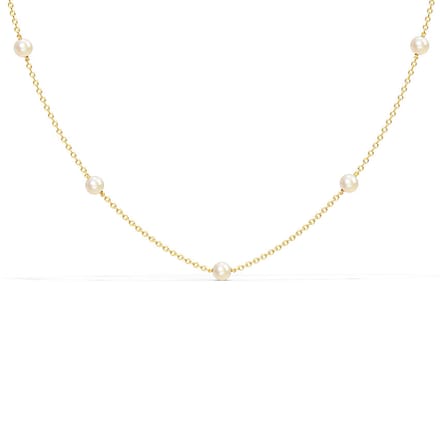 Station Pearl Necklace