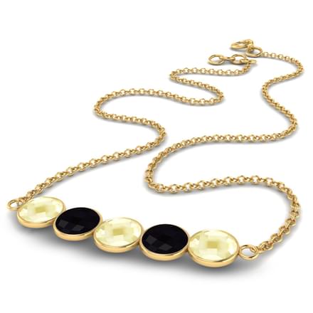 Serie Gemstone Bar Necklace
