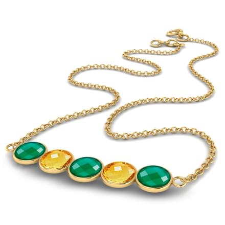 Serie Gemstone Bar Necklace
