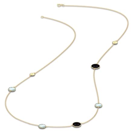 Asymmetric Gemstone Necklace