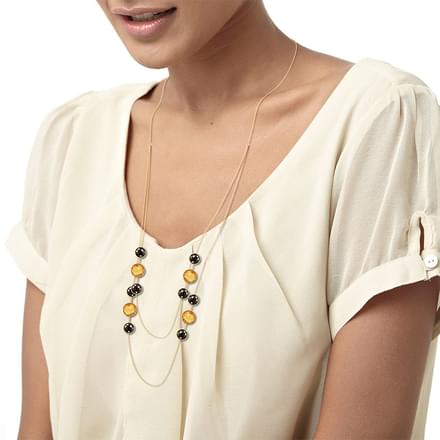 Swish Gemstone Necklace