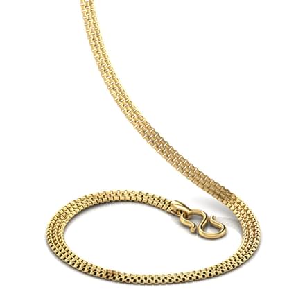 Wide Box Gold Chain