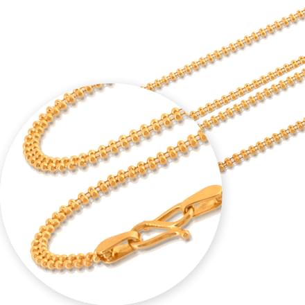 Dual Strand Ball Gold Chain