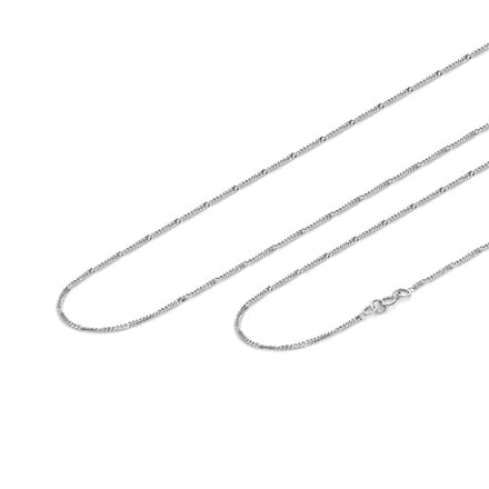 Twisted Platinum Curb Chain