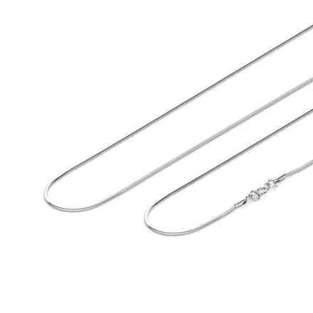 Elegant Platinum Round Chain